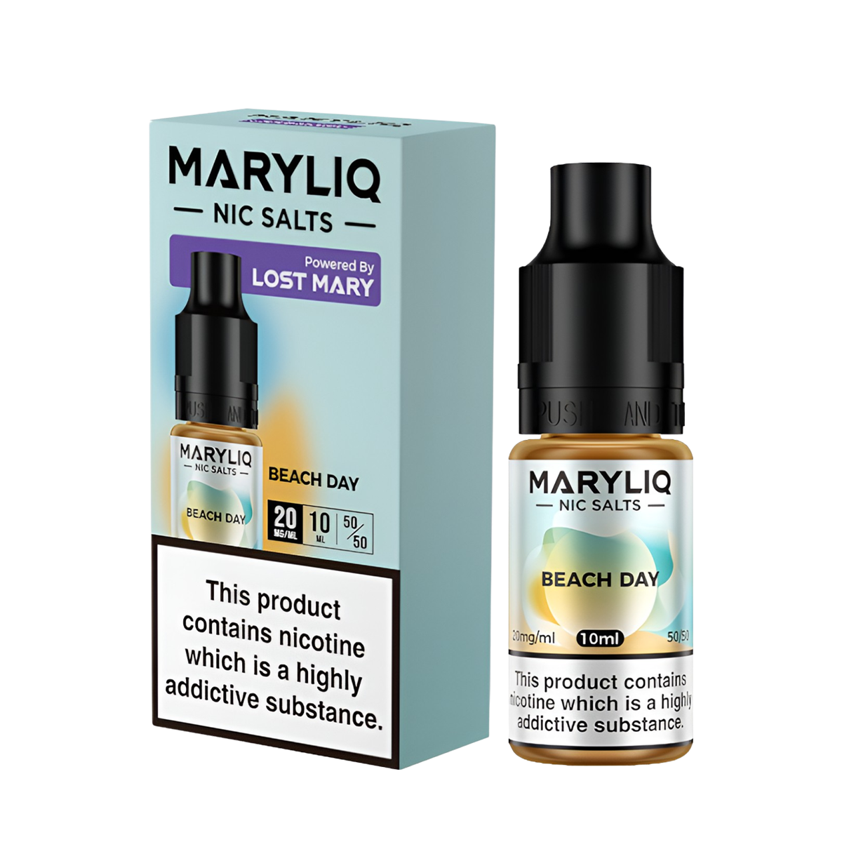 Lost Mary Maryliq Salt Nicotine Vape Juice 20 Mg 10 Ml Beach Day