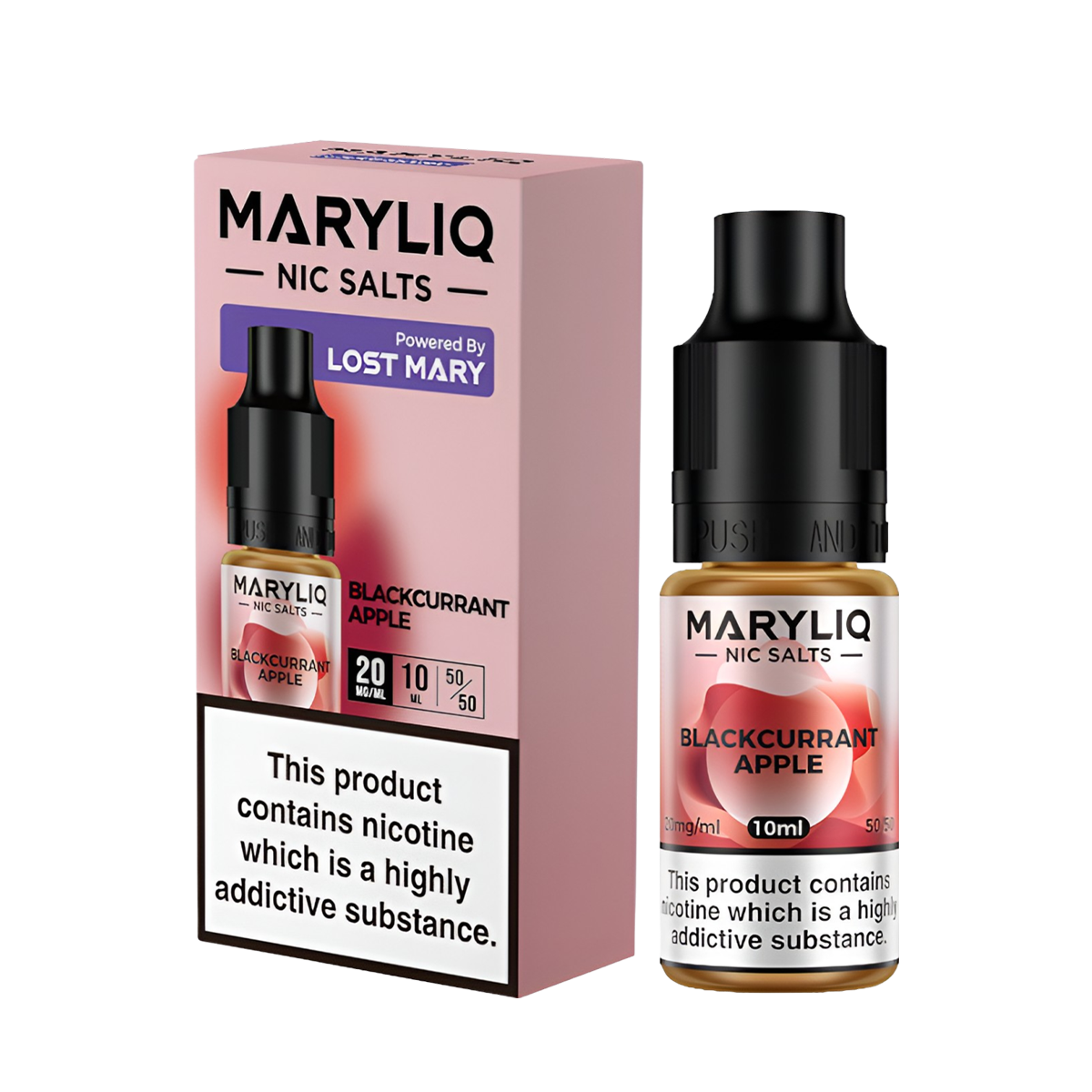 Lost Mary Maryliq Salt Nicotine Vape Juice 20 Mg 10 Ml Blackcurrant Apple