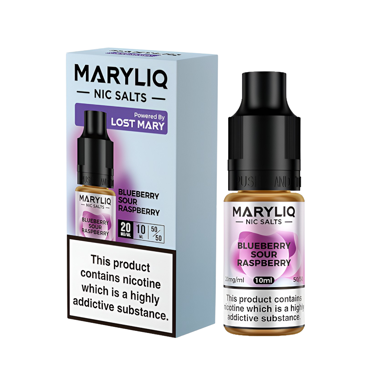 Lost Mary Maryliq Salt Nicotine Vape Juice 20 Mg 10 Ml Blueberry Sour Raspberry