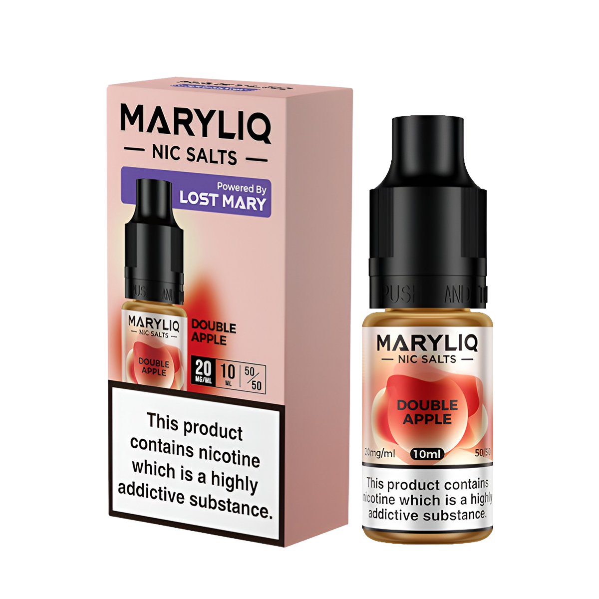 Lost Mary Maryliq Salt Nicotine Vape Juice 20 Mg 10 Ml Double Apple