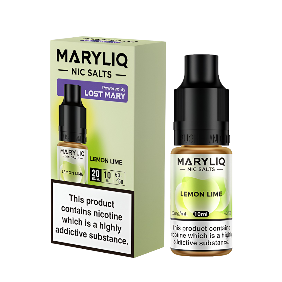 Lost Mary Maryliq Salt Nicotine Vape Juice 20 Mg 10 Ml Lemon Lime