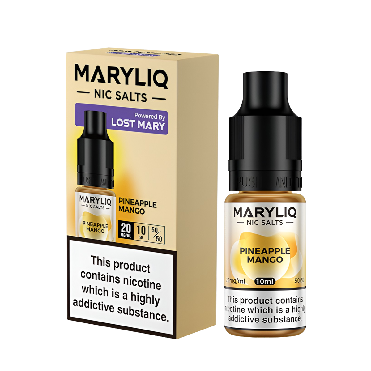 Lost Mary Maryliq Salt Nicotine Vape Juice 20 Mg 10 Ml Pineapple Mango
