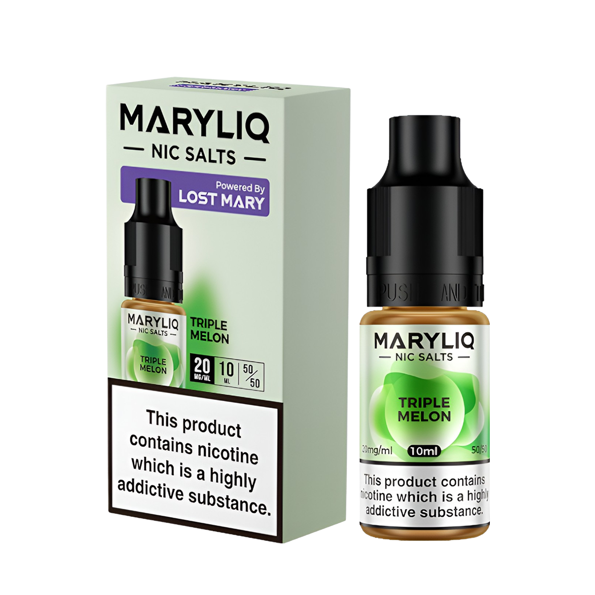 Lost Mary Maryliq Salt Nicotine Vape Juice 20 Mg 10 Ml Triple Melon