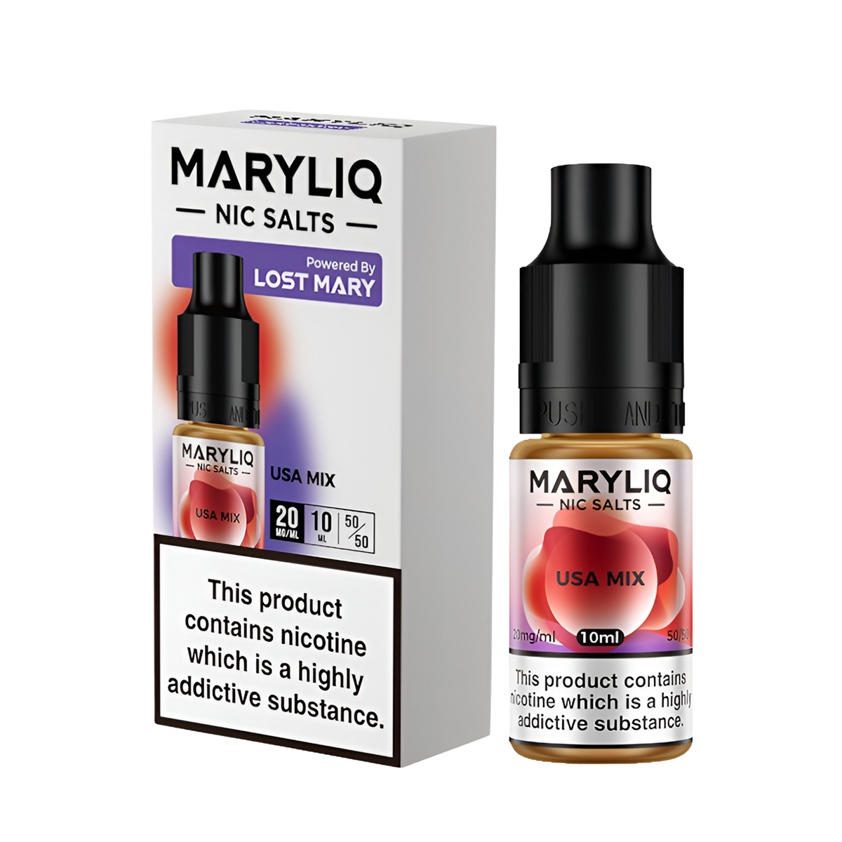 Lost Mary Maryliq Salt Nicotine Vape Juice 20 Mg 10 Ml Usa Mix