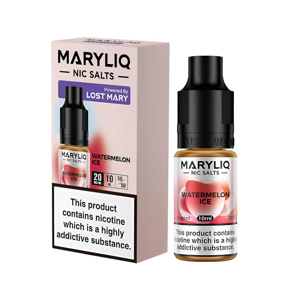 Lost Mary Maryliq Salt Nicotine Vape Juice 20 Mg 10 Ml Watermelon Ice