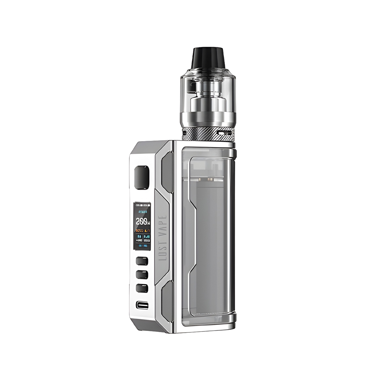 Lost Vape Thelema Quest 200W Advanced Mod Kit Transparemt Clear Series/Stainless Steel  