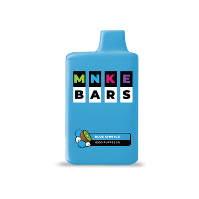 MNKE Bars 6500 Disposable Vape Blue Kiwi Ice