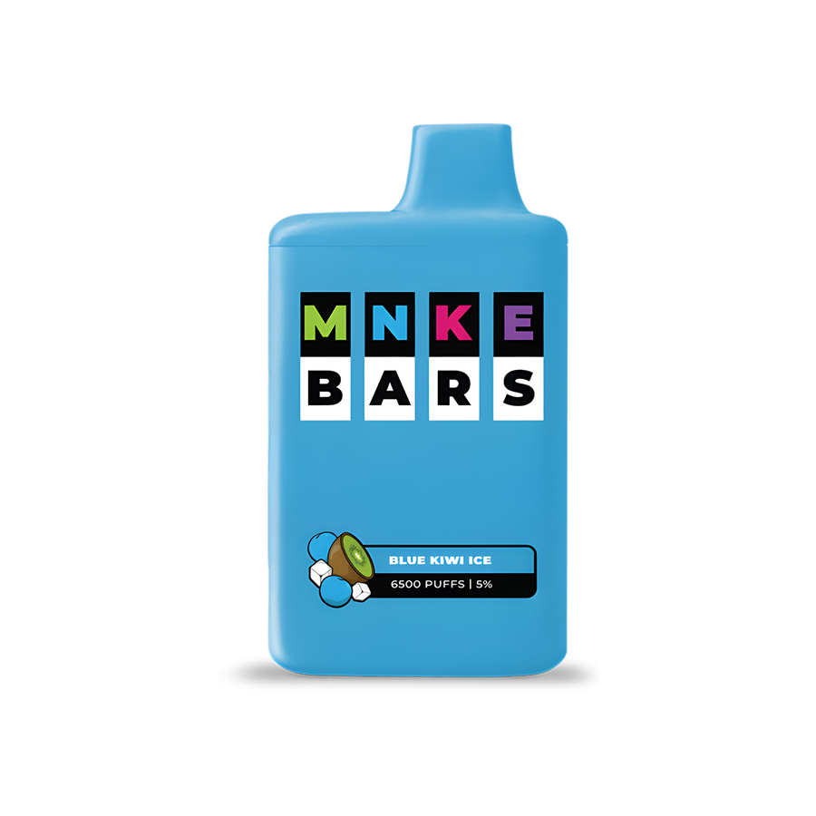 MNKE Bars 6500 Disposable Vape Blue Kiwi Ice