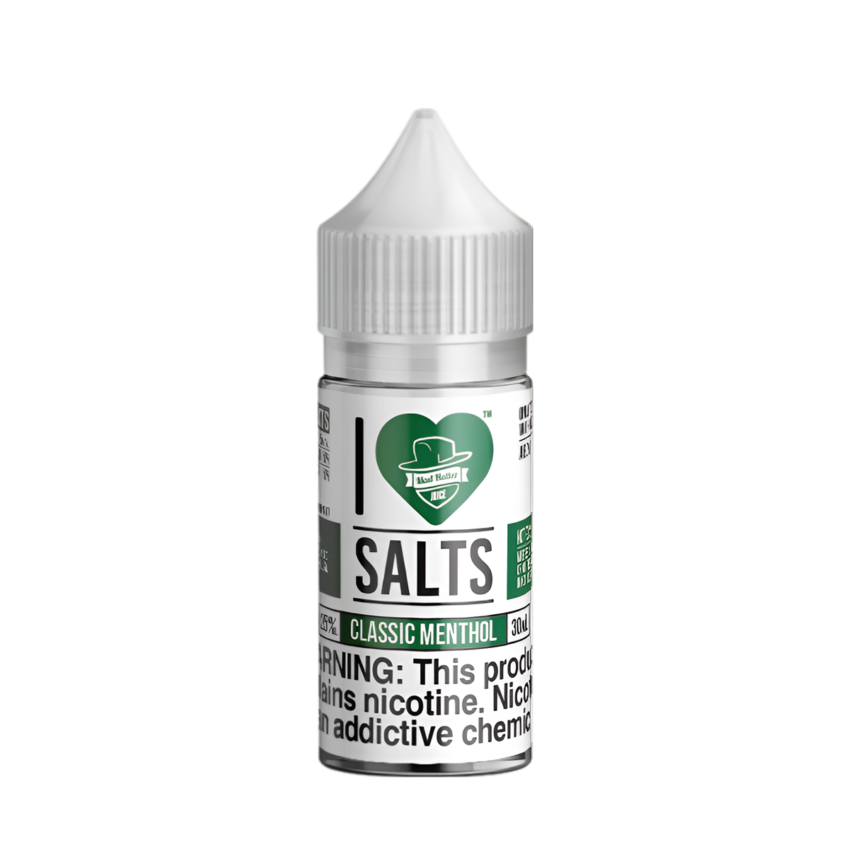 Mad Hatter I Love Salt Nicotine Vape Juice 25 Mg 30 Ml Classic Menthol