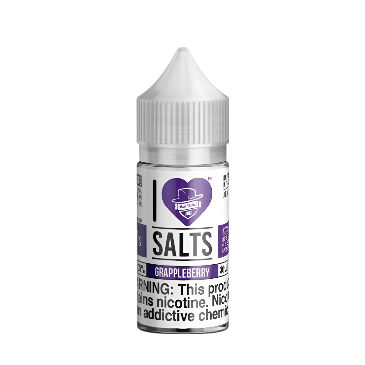 Mad Hatter I Love Salt Nicotine Vape Juice 25 Mg 30 Ml Grappleberry