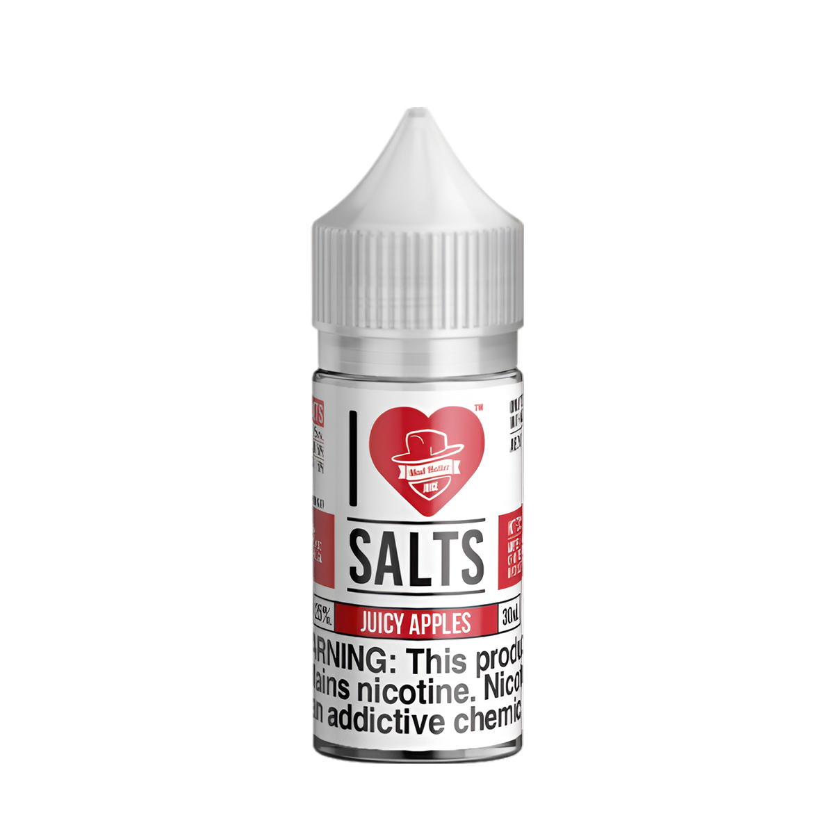 Mad Hatter I Love Salt Nicotine Vape Juice 25 Mg 30 Ml Juicy Apples