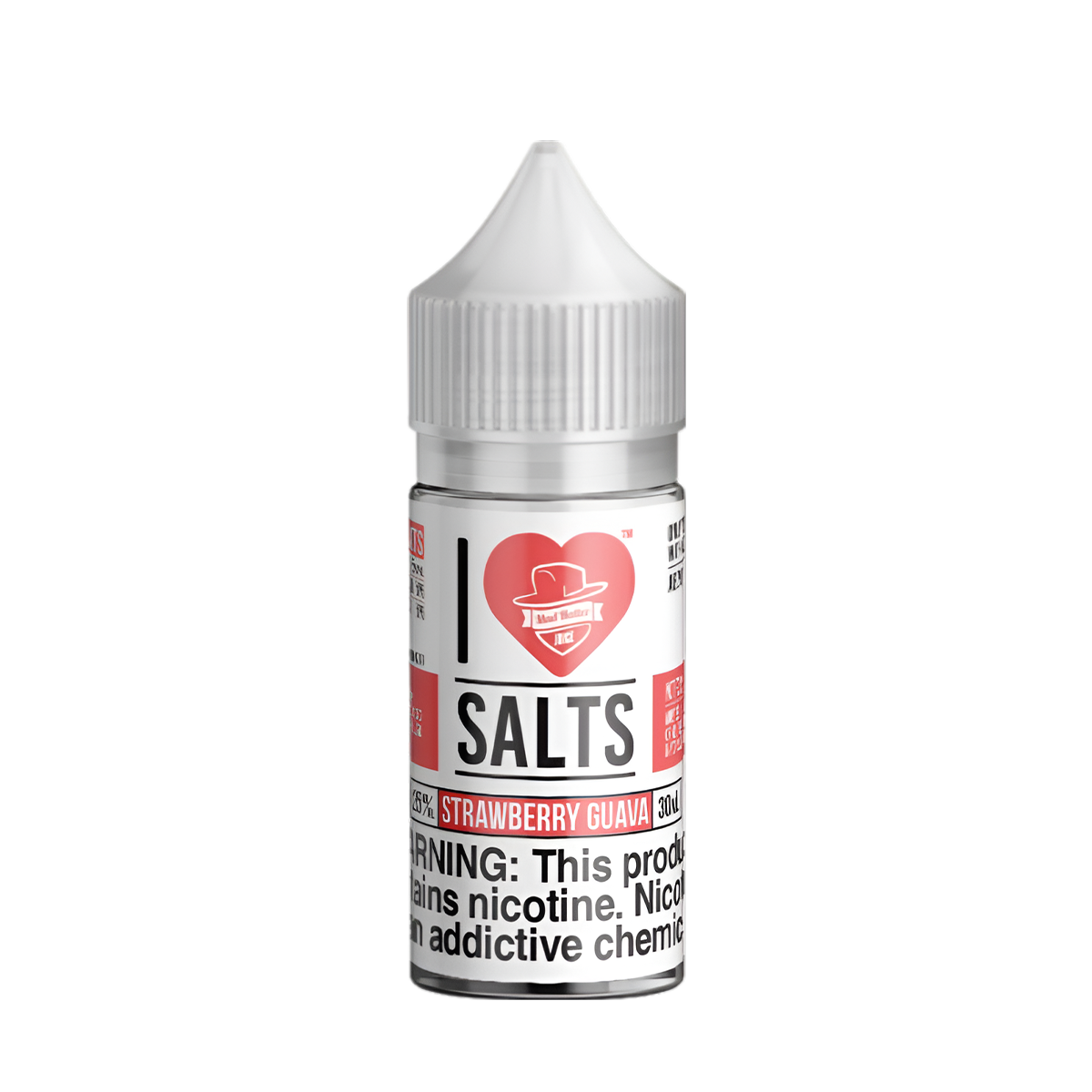 Mad Hatter I Love Salt Nicotine Vape Juice 25 Mg 30 Ml Strawberry Guava