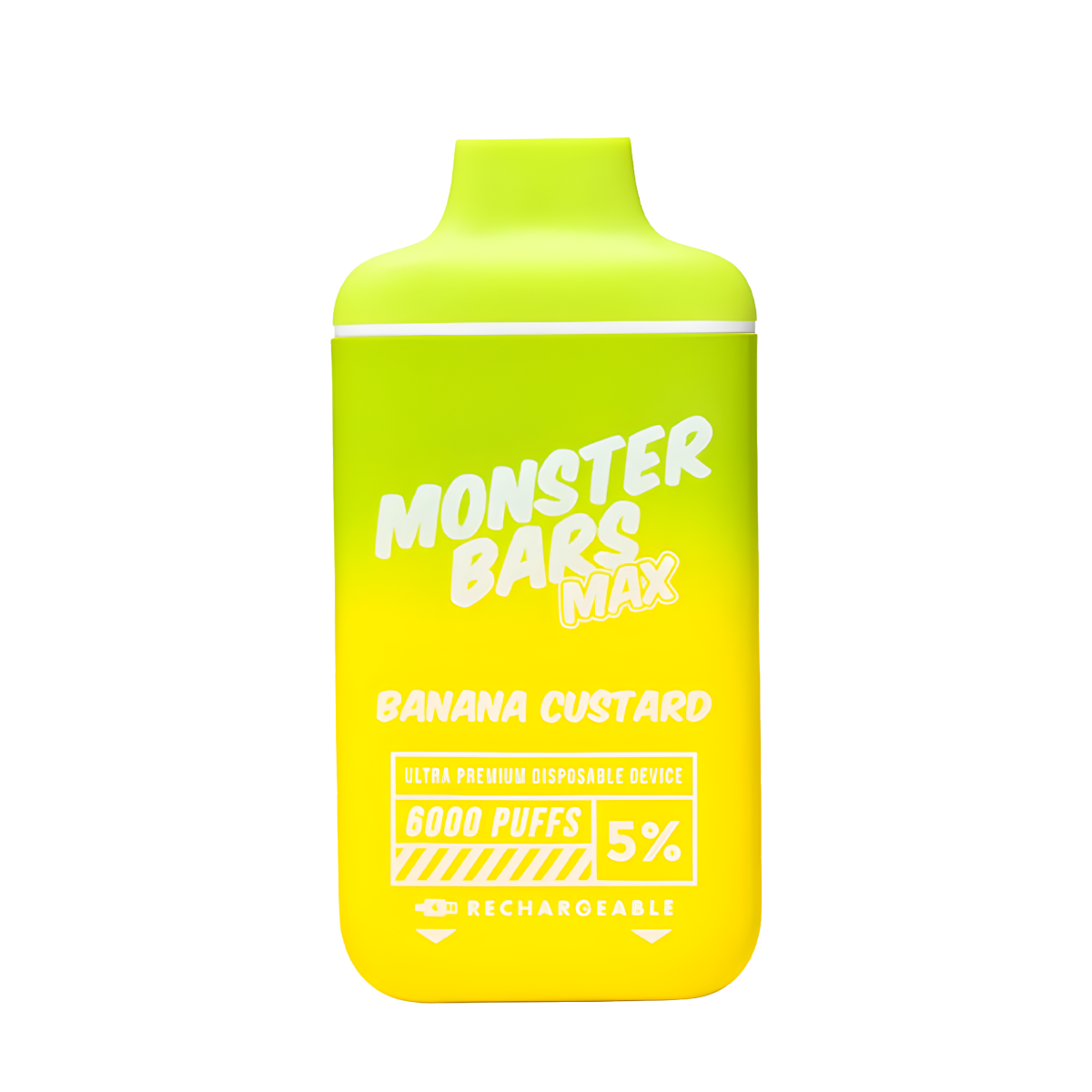 Monster Bars MAX 6000 Disposable Vape Banana Custard  