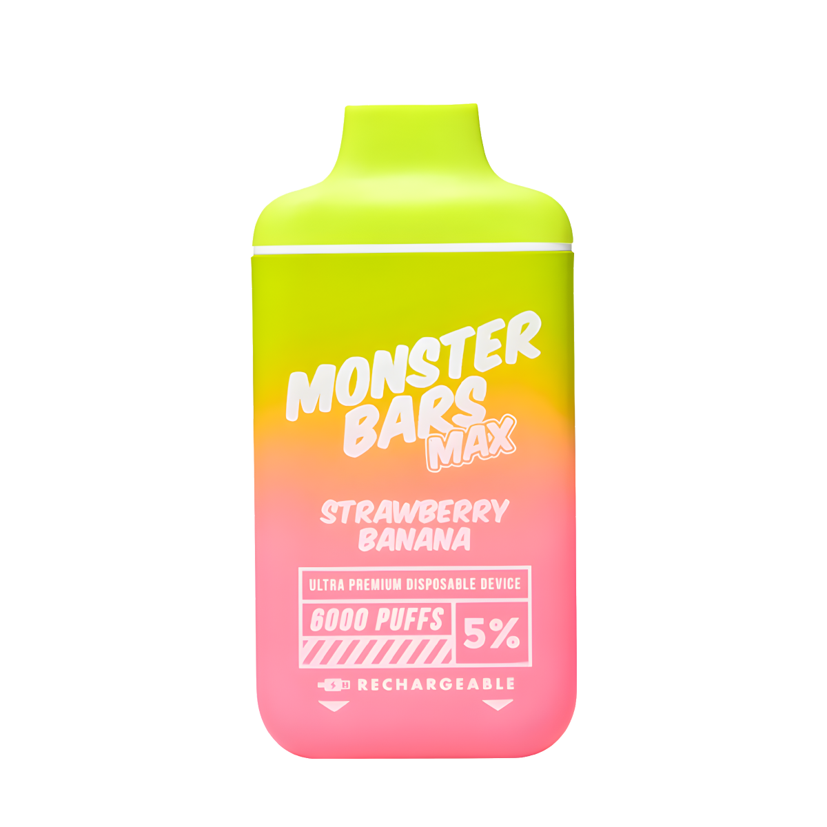 Monster Bars MAX 6000 Disposable Vape Strawberry Banana  