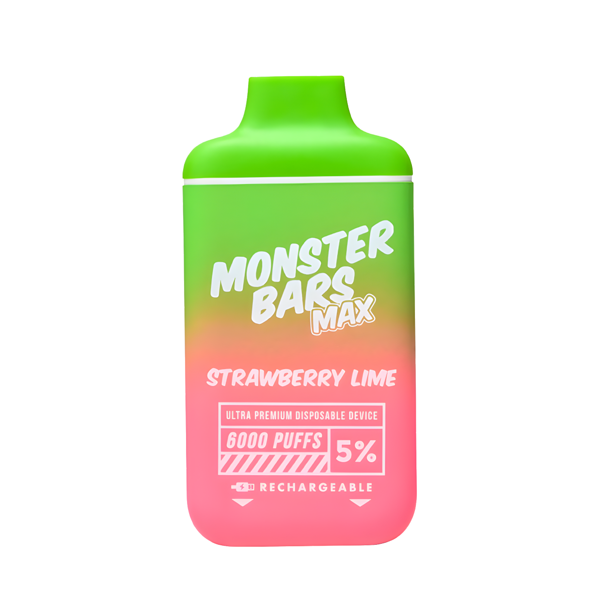 Monster Bars MAX 6000 Disposable Vape Strawberry Lime  