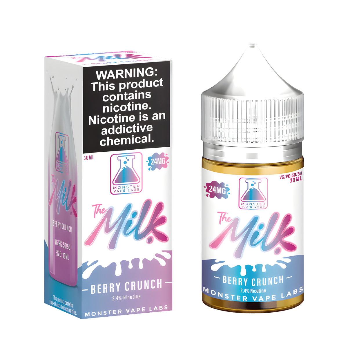 The Milk Monster Salt Nicotine Vape Juice 24 Mg 30 Ml Berry Crunch