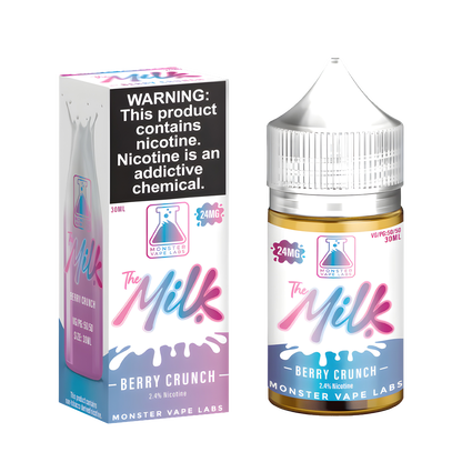 The Milk Monster Salt Nicotine Vape Juice 24 Mg 30 Ml Berry Crunch