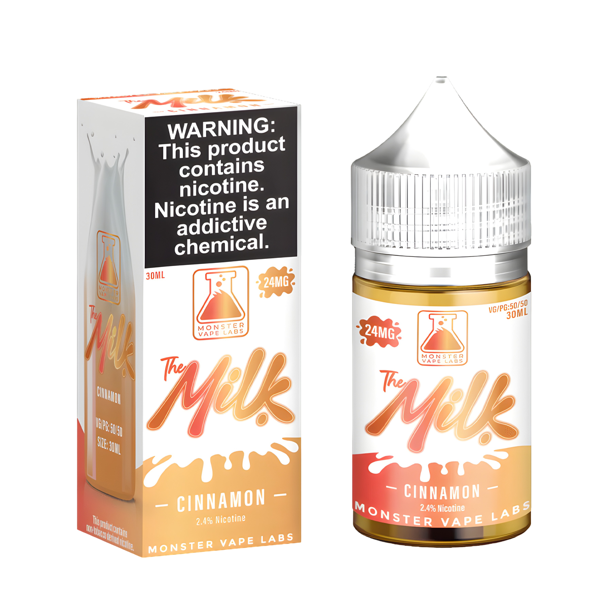 The Milk Monster Salt Nicotine Vape Juice 24 Mg 30 Ml Cinnamon Milk