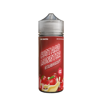 Custard Monster Freebase Vape Juice 0 Mg Strawberry Custard