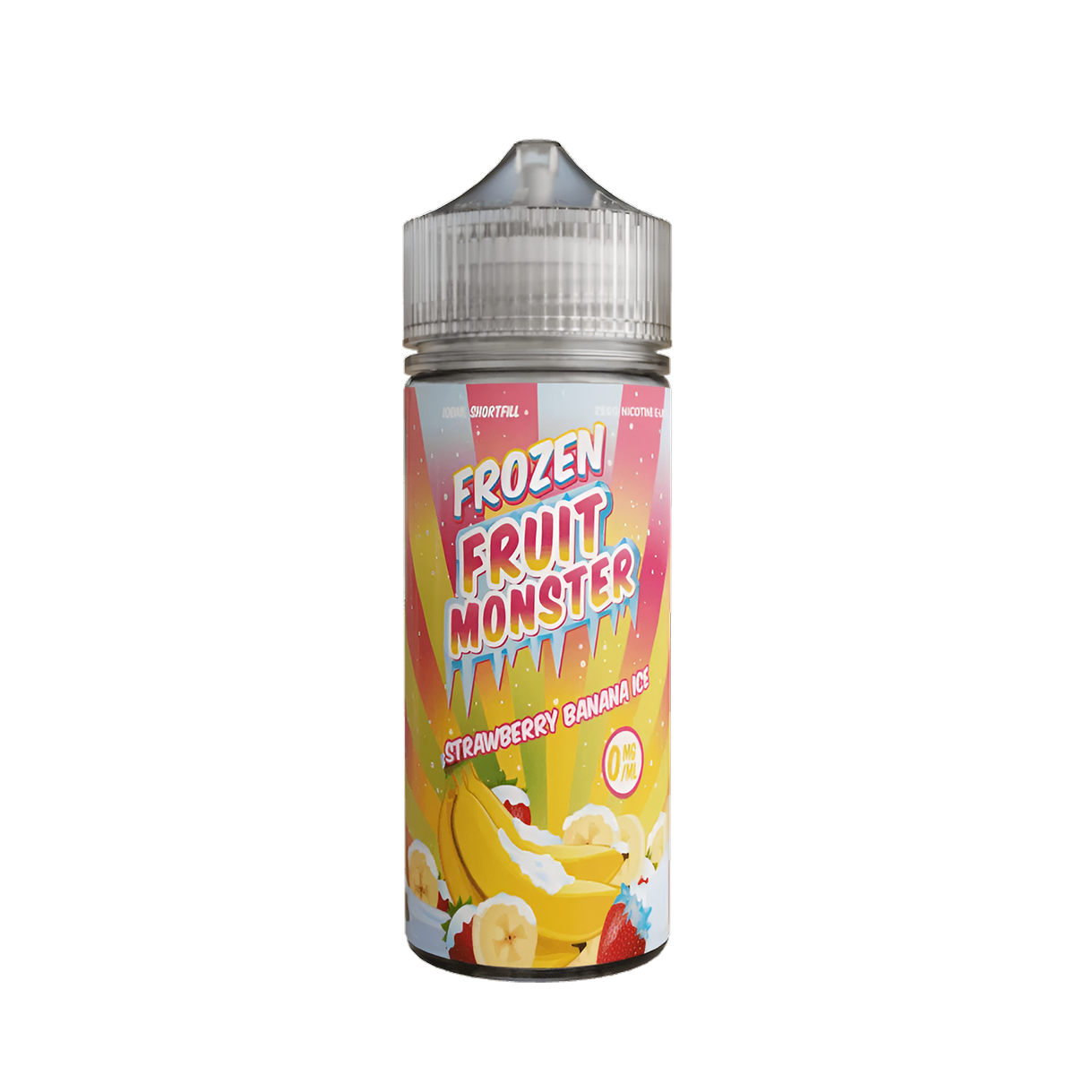 Frozen Fruit Monster Freebase Vape Juice 0 Mg 100 Ml Strawberry Banana Ice
