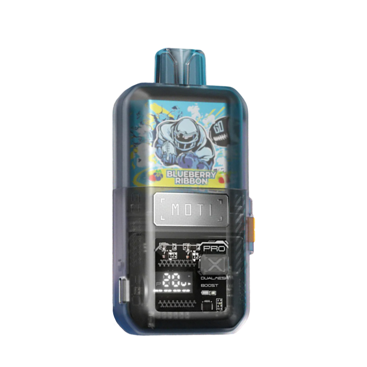 MOTI Go Pro 12000 Disposable Vape 50 Mg Blueberry Ribbon 