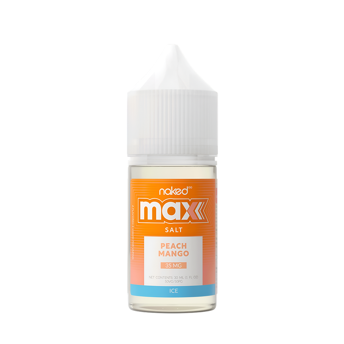 Naked 100 Ice Salt Nicotine Vape Juice 35 Mg 30 Ml Peach Mango Ice