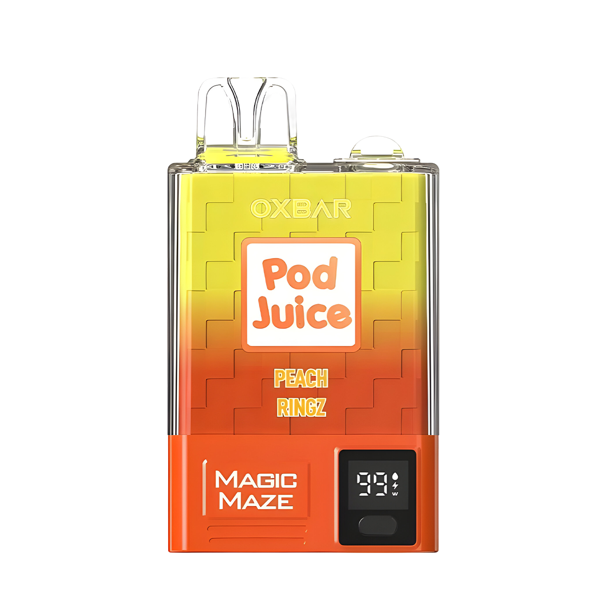 OXBAR x Pod Juice Magic Maze Pro Disposable Vape Peach Ringz  