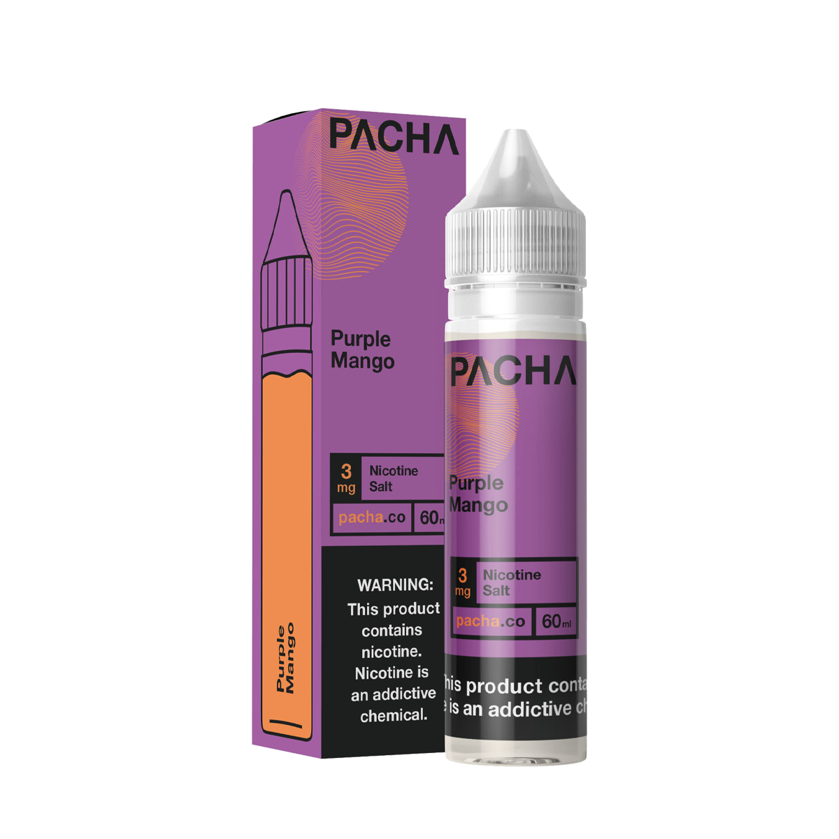 Pacha TF Freebase Vape Juice 0 Mg 60 Ml Purple Mango
