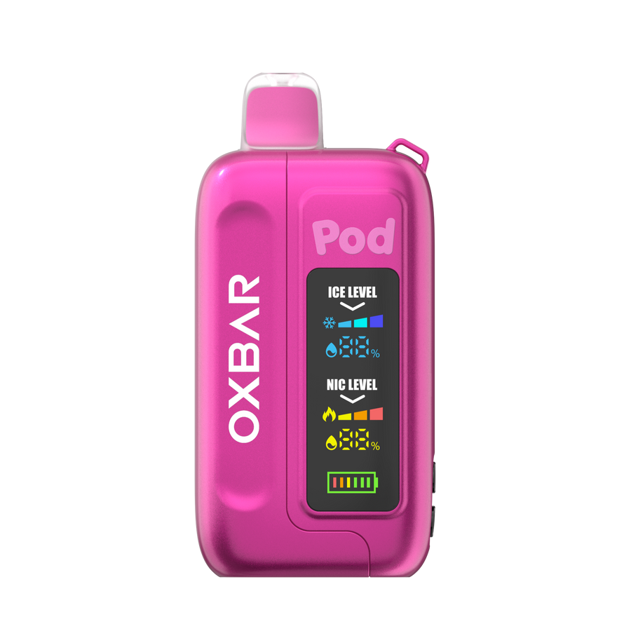 OXBAR Ice-Nic 35K Disposable Vape Pink Strawberry Burst