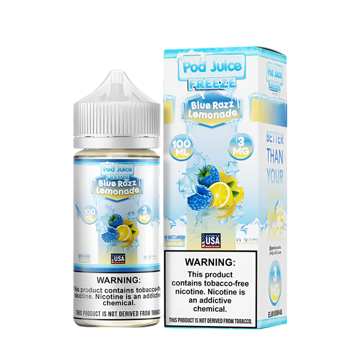Pod Juice Freeze Freebase Juice | 0 ~ 6 Mg Nic in 15 Flavors Pod Juice Freeze Freebase Juice | 0 ~ 6 Mg Nic in 15 Flavors