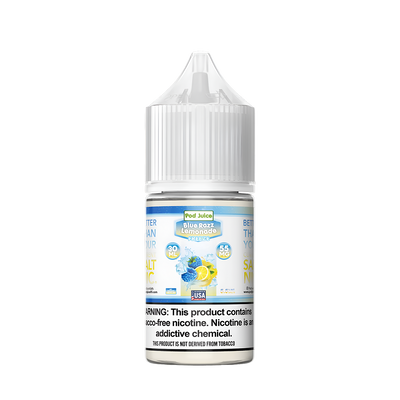 Pod Juice Freeze Salt Nicotine Vape Juice 35 Mg Blue Razz Lemonade Freeze