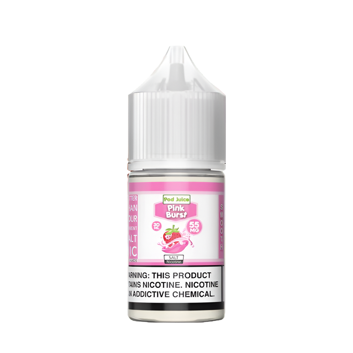 Pod Juice Salt Nicotine Vape Juice 35 Mg 30 Ml Pink Burst Chew