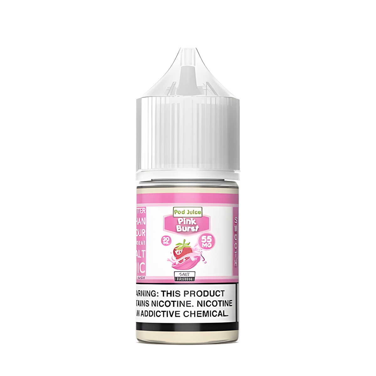 Pod Juice Salt Nicotine Vape Juice 55 Mg 30 Ml Pink Burst