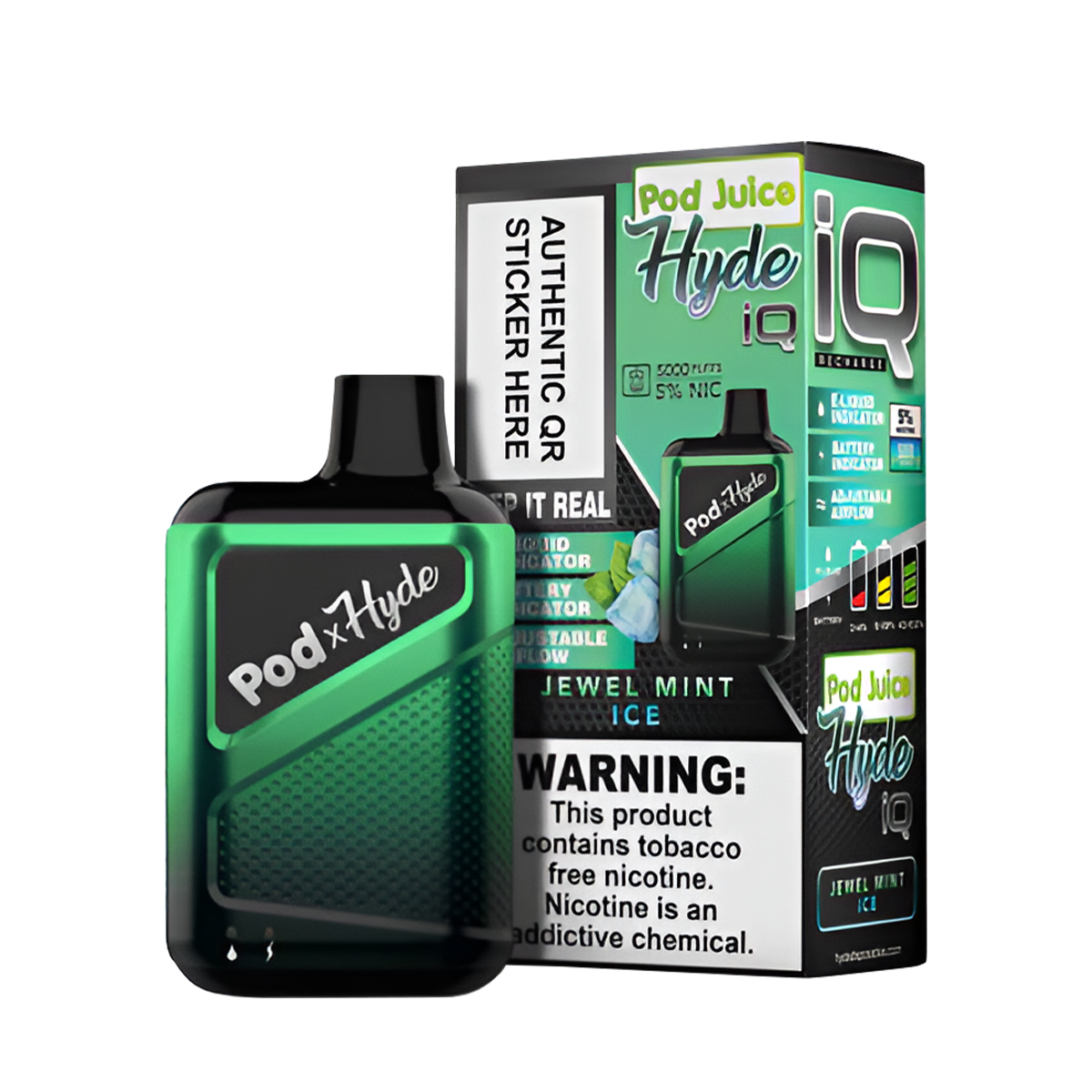 Pod Juice Hyde IQ Disposable Vape | 5% Nic in 17 Flavors Pod Juice Hyde IQ Disposable Vape | 5% Nic in 17 Flavors