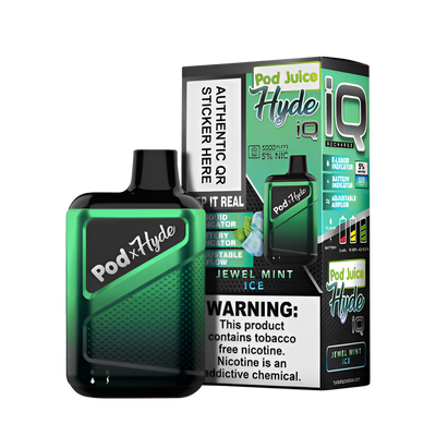 Pod Juice x Hyde IQ Disposable Vape Jewel Mint Ice
