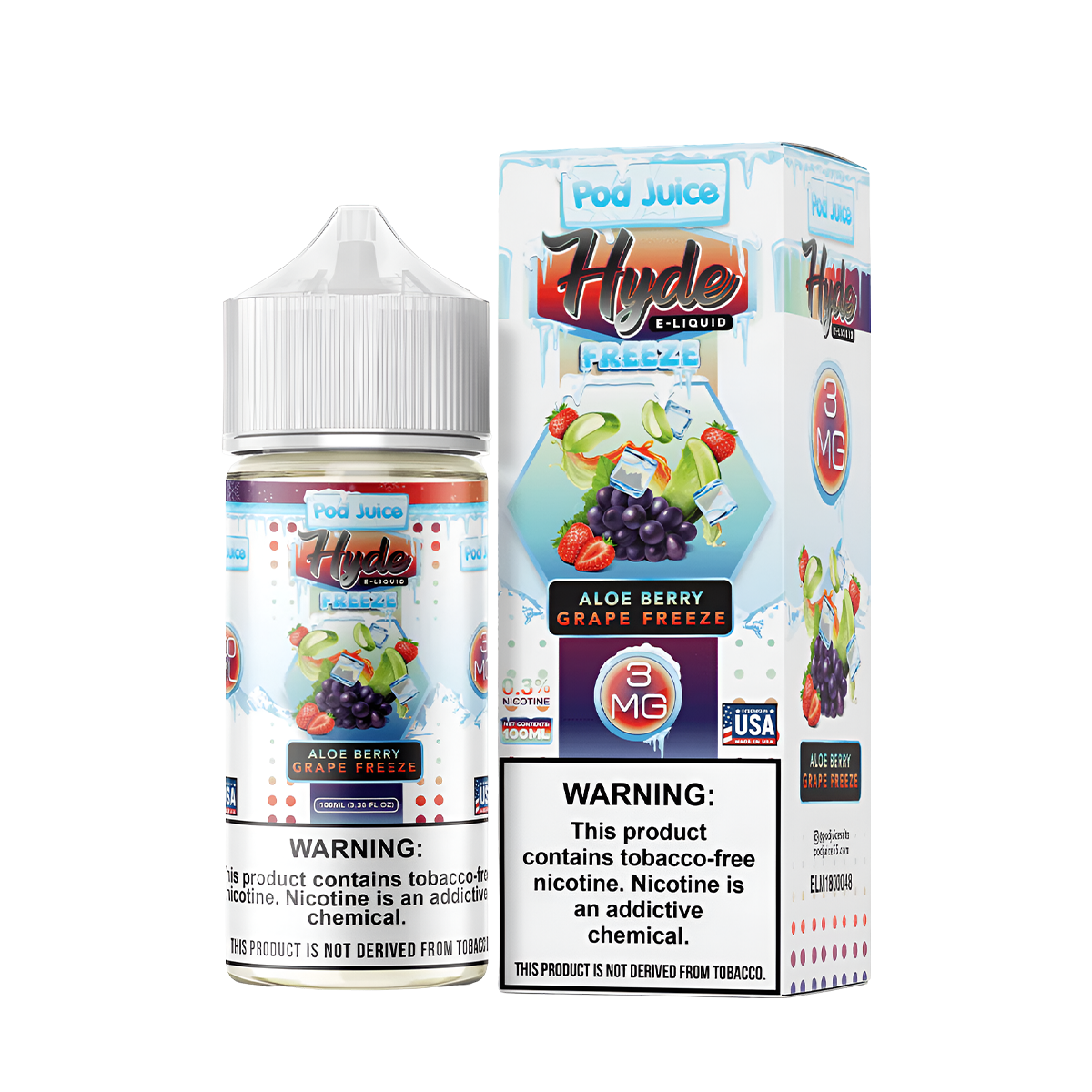 Pod Juice x Hyde Freebase Juice | 0 ~ 6 Mg Nic in 10 Flavors Pod Juice x Hyde Freebase Juice | 0 ~ 6 Mg Nic in 10 Flavors