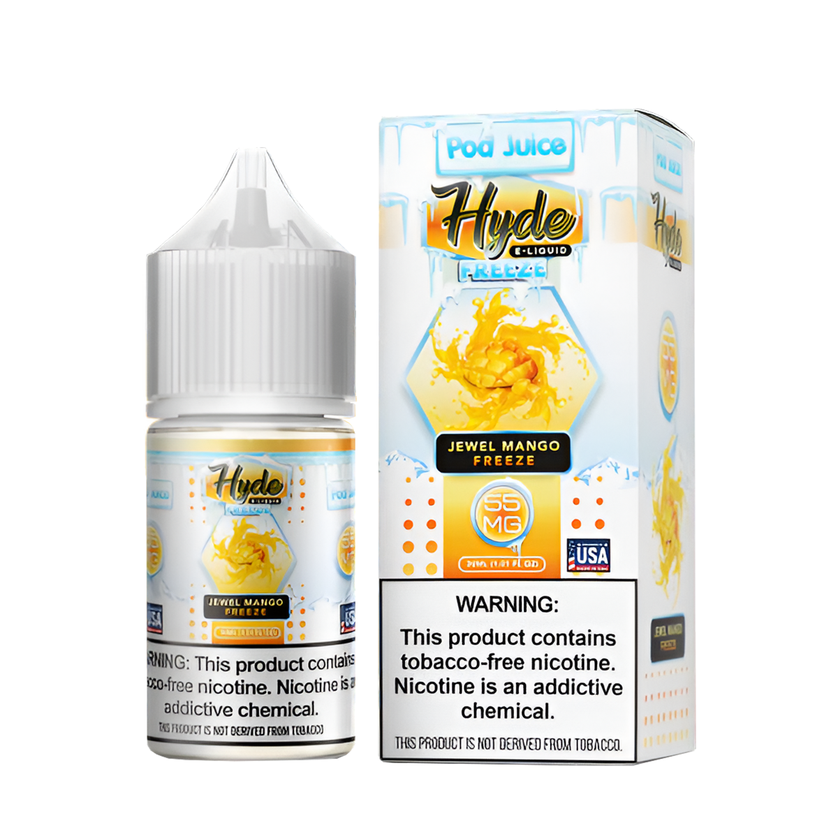 Pod Juice ☓ Hyde Salt Nicotine Vape Juice 35 Mg 30 Ml Jewel Mango Freeze