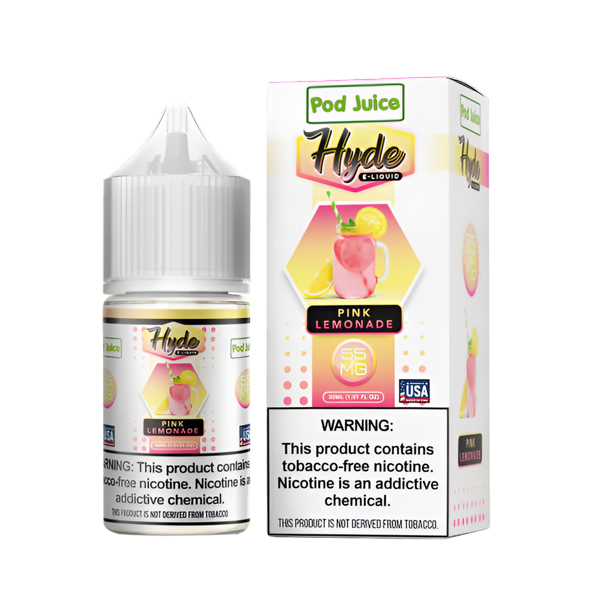 Pod Juice ☓ Hyde Salt Nicotine Vape Juice 35 Mg 30 Ml Pink Lemonade