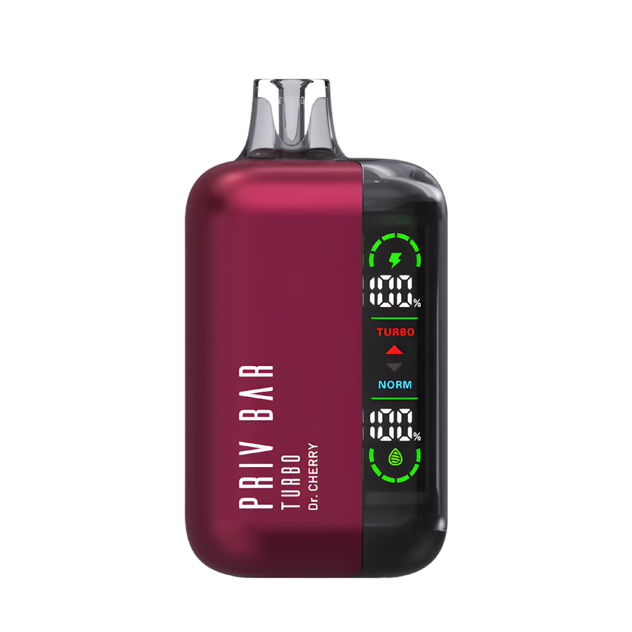 Priv Bar Turbo 15K Disposable Vape Dr. Cherry