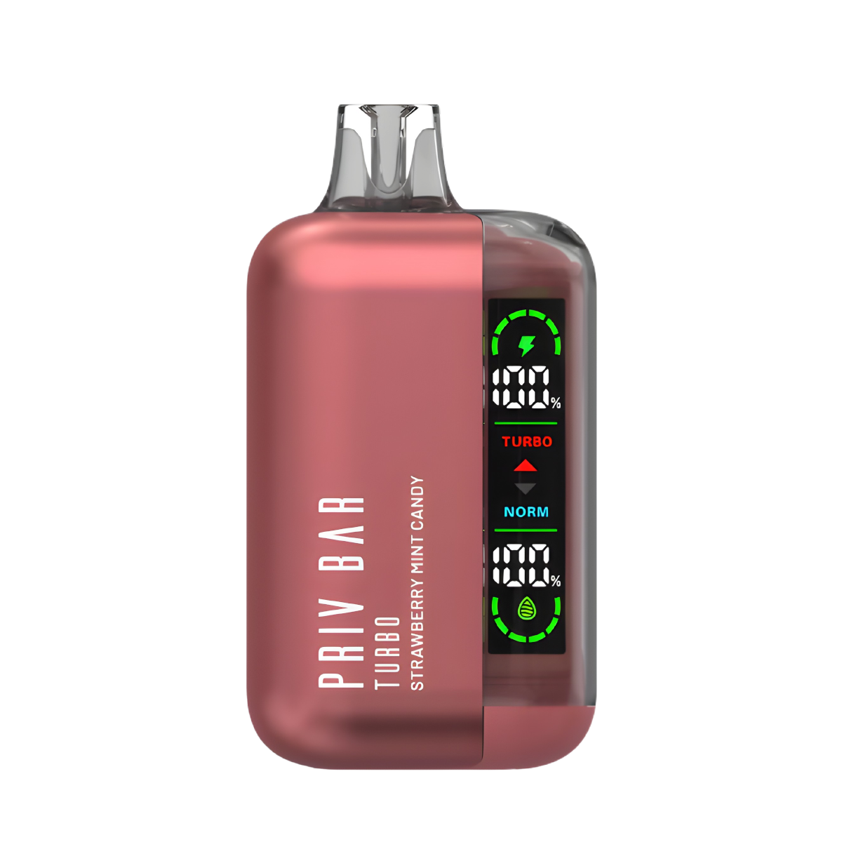 Priv Bar Turbo 15K Disposable Vape Strawberry Mint Candy  