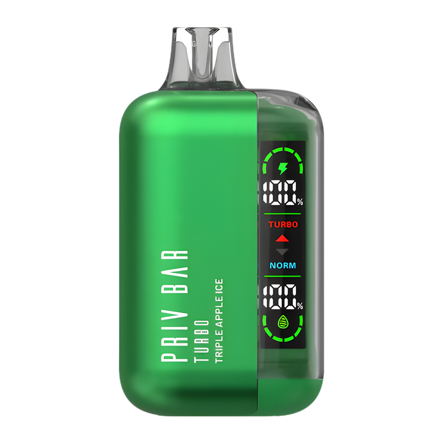 Priv Bar Turbo 15K Disposable Vape Triple Apple Ice