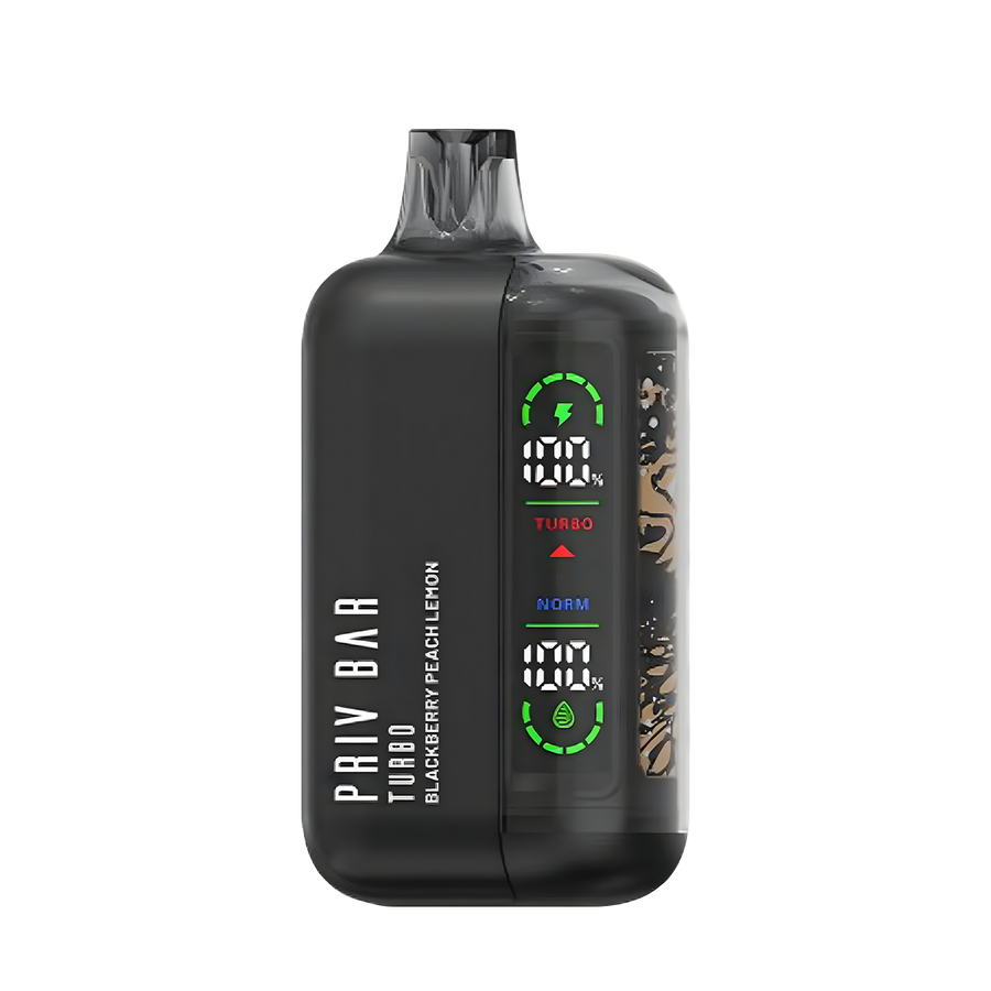 Priv Bar Turbo 15K Disposable Vape Blackberry Peach Lemon