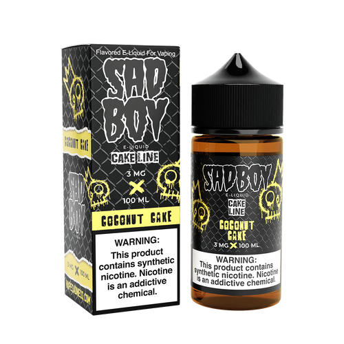 Sadboy TF Freebase Vape Juice 0 Mg Cake Line / Coconut Cake