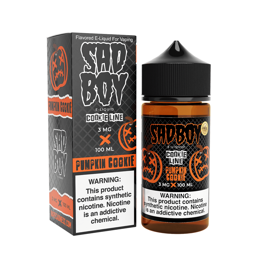 Sadboy TF Freebase Vape Juice 0 Mg Cookie Line / Pumpkin Cookie