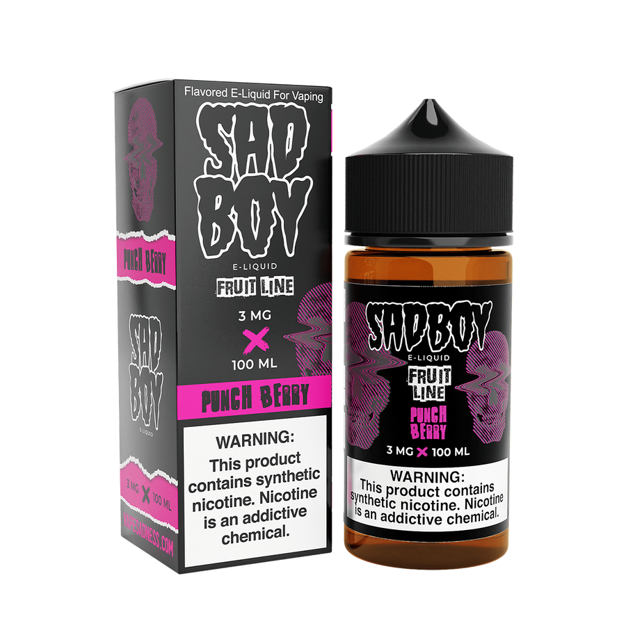 Sadboy TF Freebase Vape Juice 0 Mg Fruit Line / Punch Berry