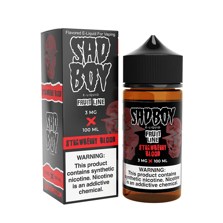 Sadboy TF Freebase Vape Juice 0 Mg Fruit Line / Strawberry Blood
