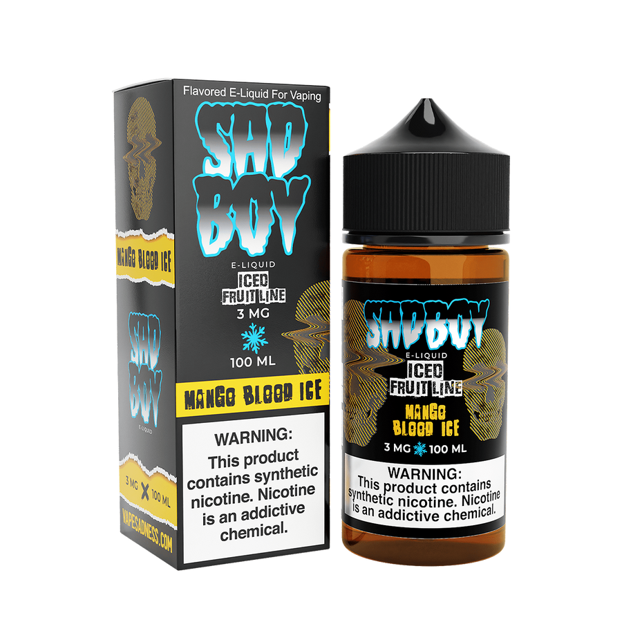 Sadboy TF Freebase Vape Juice 0 Mg Iced Fruit Line / Mango Blood Ice