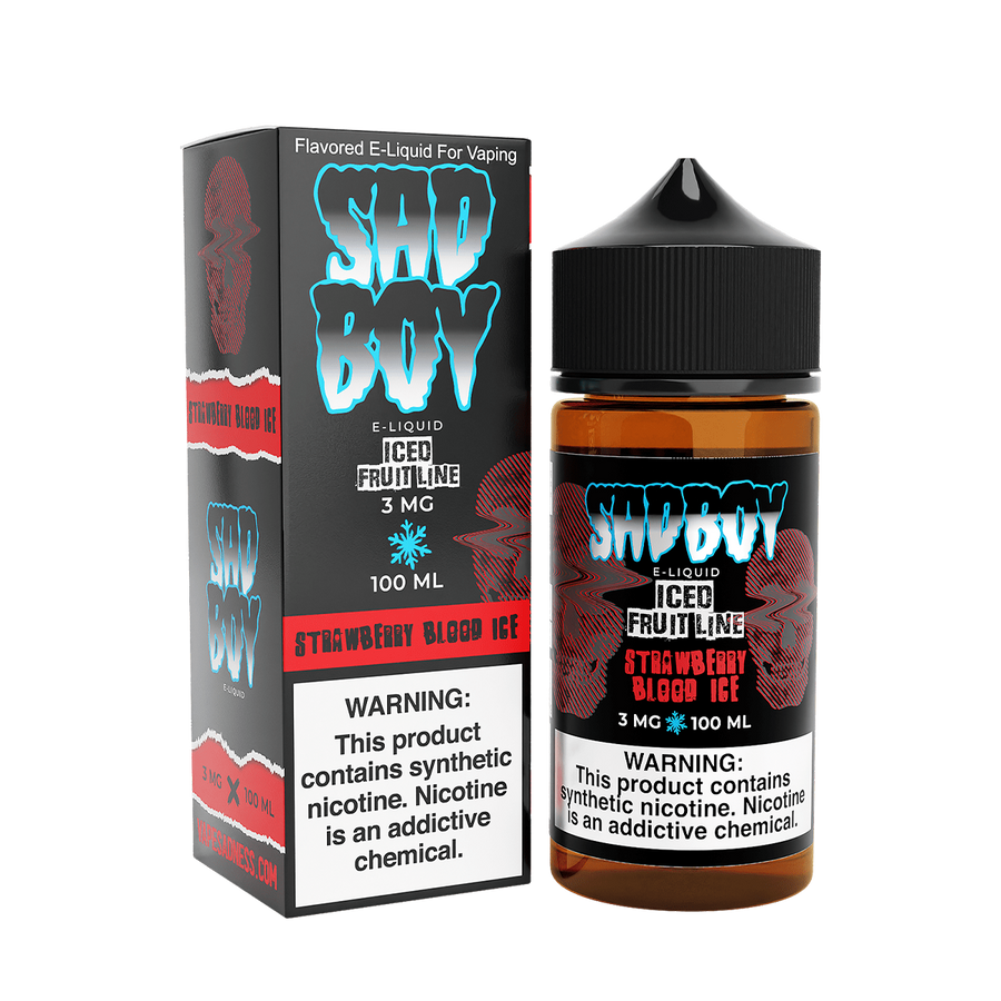 Sadboy TF Freebase Vape Juice 0 Mg Iced Fruit Line / Strawberry Blood Ice