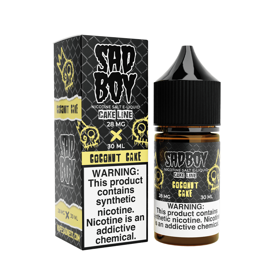 Sadboy TF Salt Nicotine Vape Juice 28 Mg Cake Line / Coconut Cake