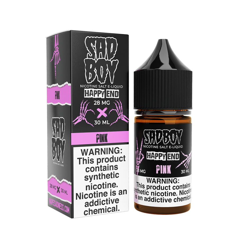 Sadboy TF Salt Nicotine Vape Juice 28 Mg Happy End / Pink